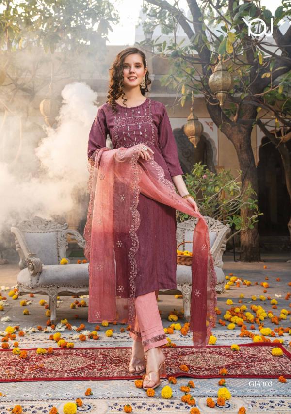 Wanna Gia 101 Fancy Wear Plus Size Kurti Collection